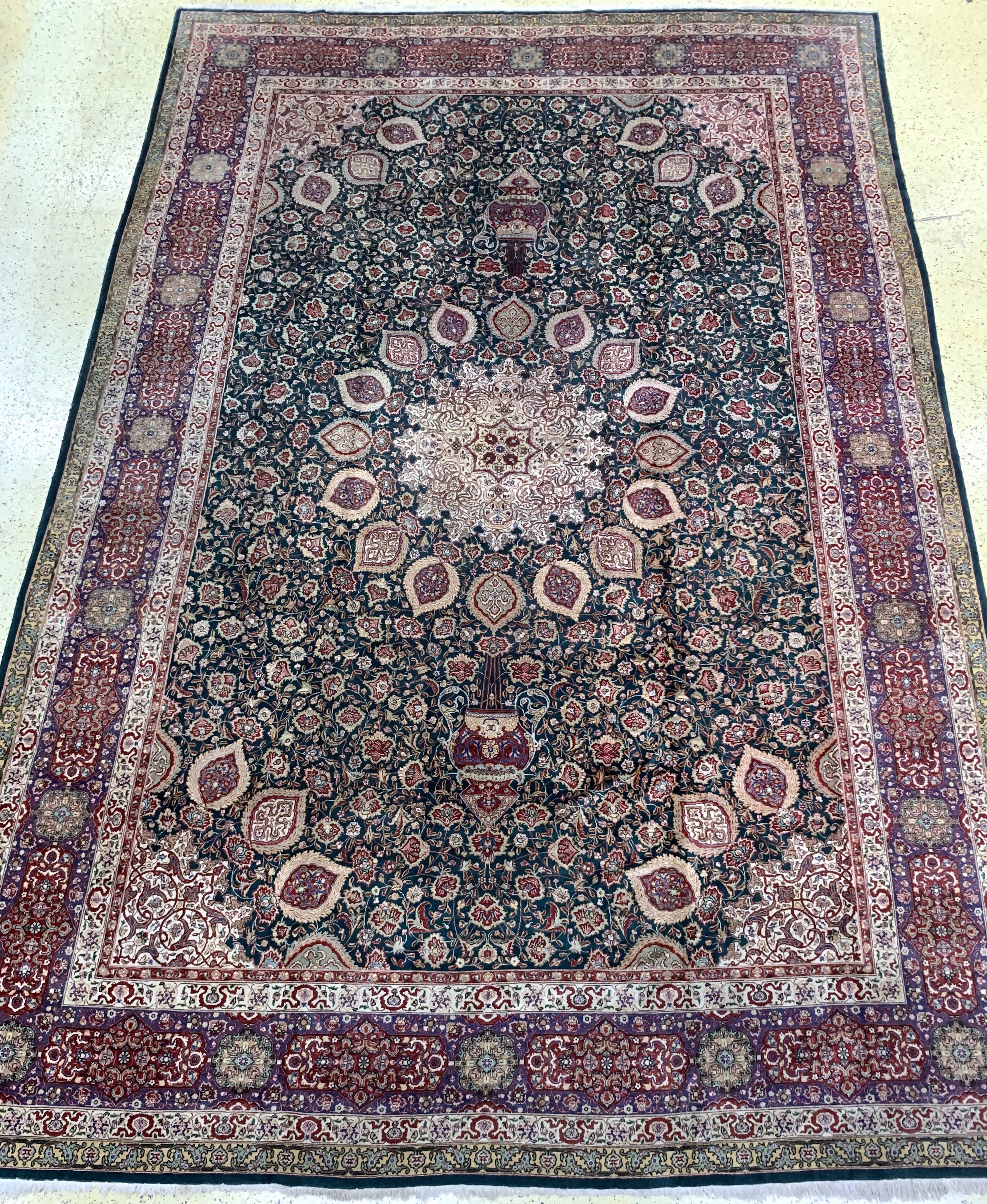 Täbriz"Sheikh-Safi"Muster, Persien, Anfang 20.Jhd, Wolle auf Baumwolle, ca. 497 x 338 cm,EHZ: 2