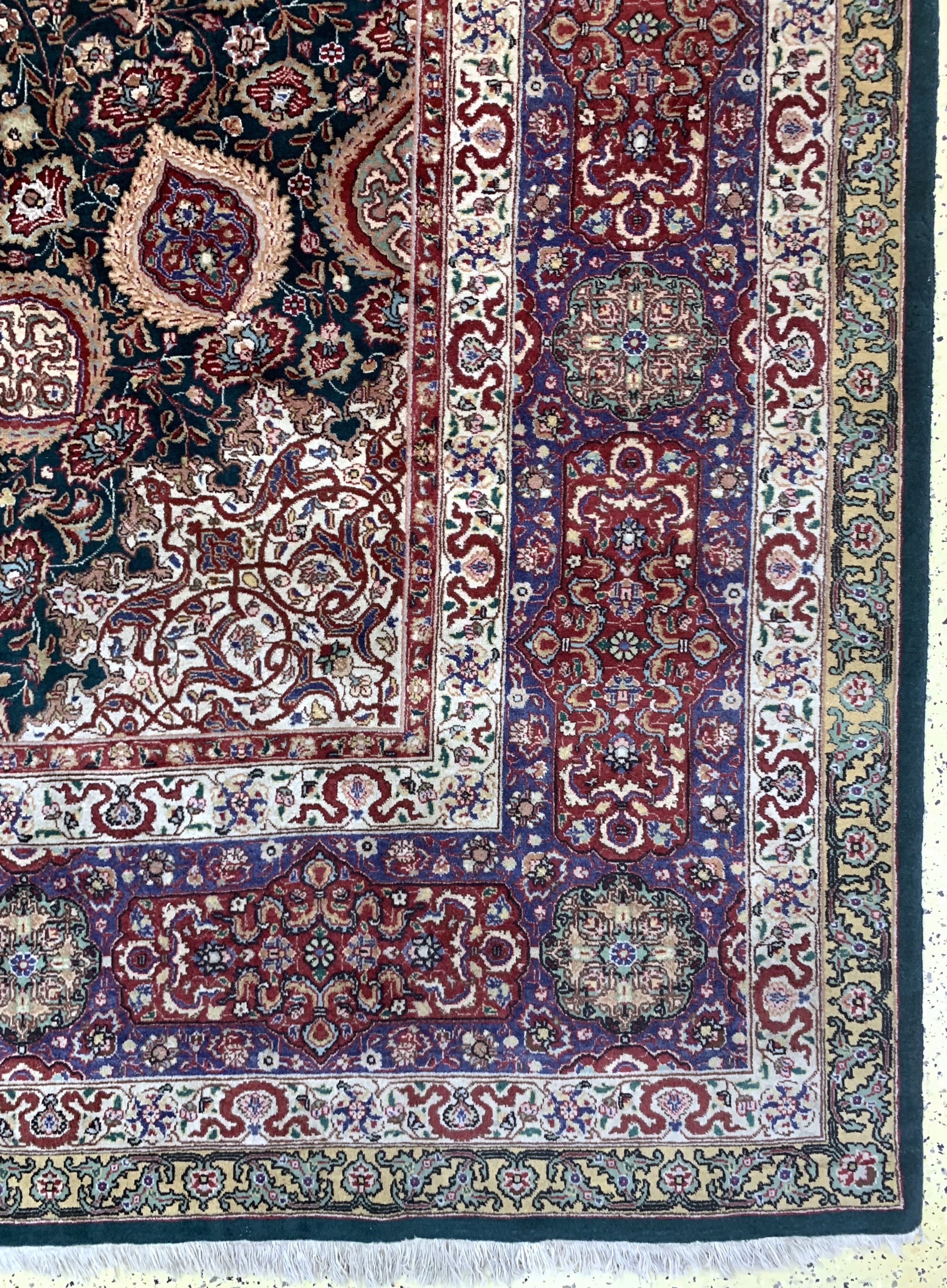 Detail a: Täbriz"Sheikh-Safi"Muster, Persien, Anfang 20.Jhd, Wolle auf Baumwolle, ca. 497 x 338 cm,EHZ: 2