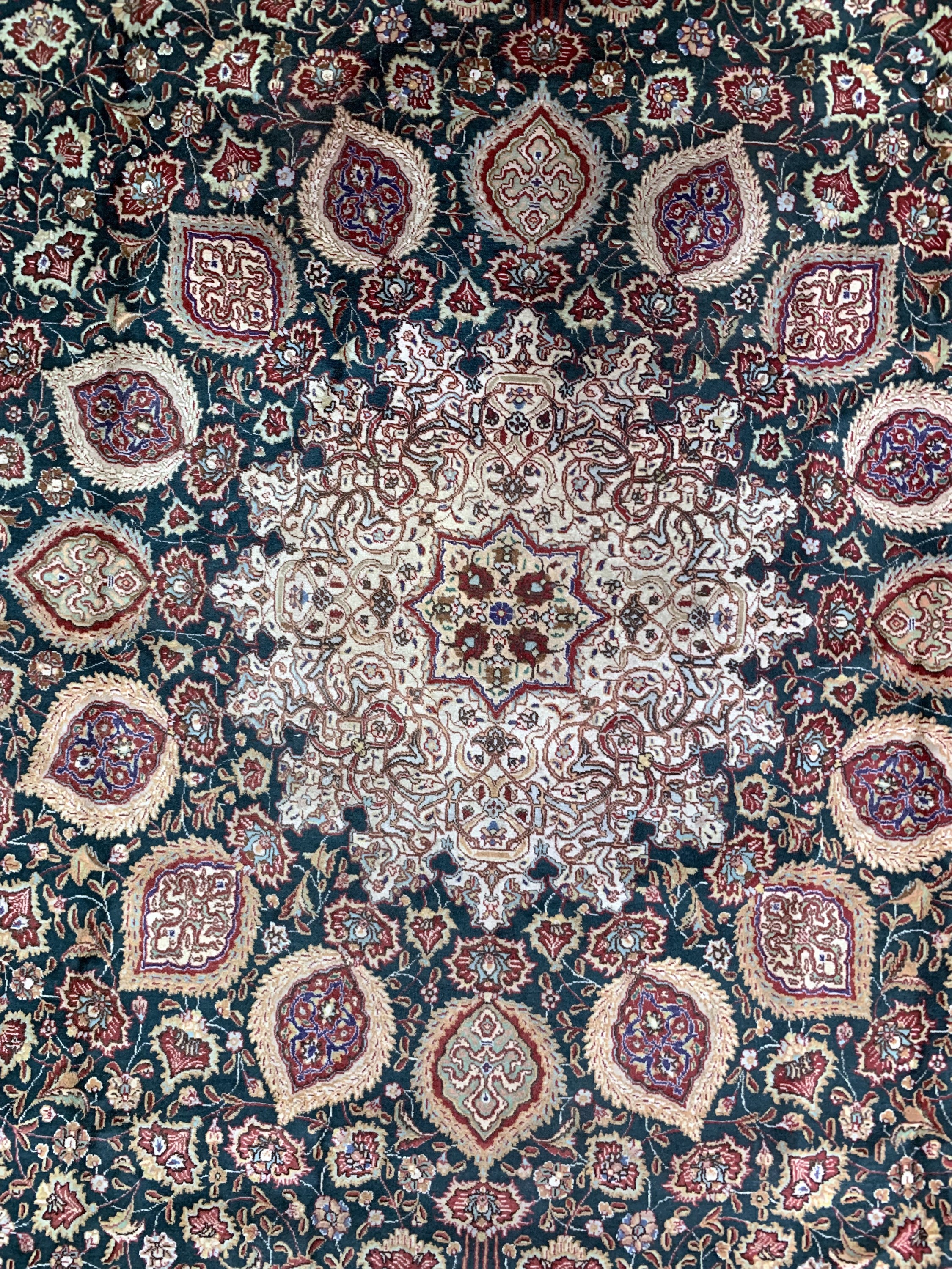 Detail d: Täbriz"Sheikh-Safi"Muster, Persien, Anfang 20.Jhd, Wolle auf Baumwolle, ca. 497 x 338 cm,EHZ: 2