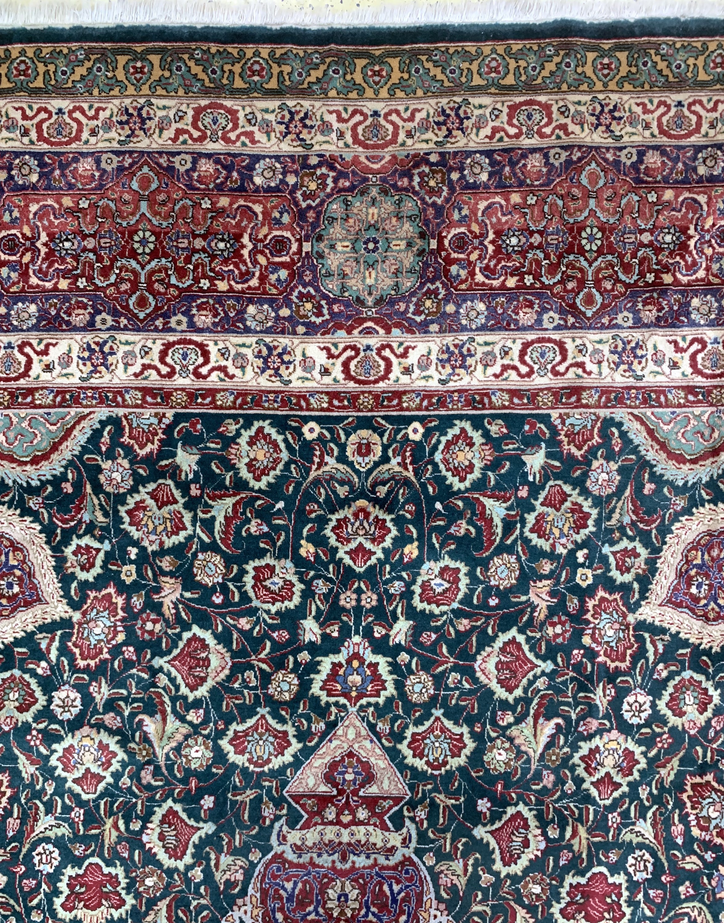 Detail f: Täbriz"Sheikh-Safi"Muster, Persien, Anfang 20.Jhd, Wolle auf Baumwolle, ca. 497 x 338 cm,EHZ: 2