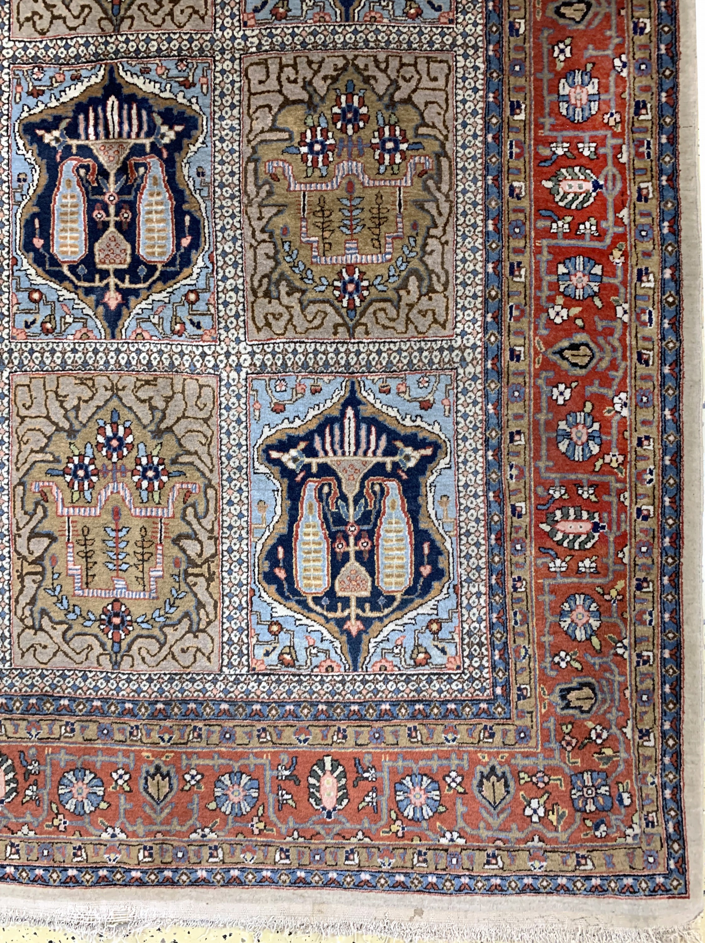 Detail a: Ghom Kork, Persien, Korkwolle auf Baumwolle, ca. 330 x 233 cm, EHZ: 2-3