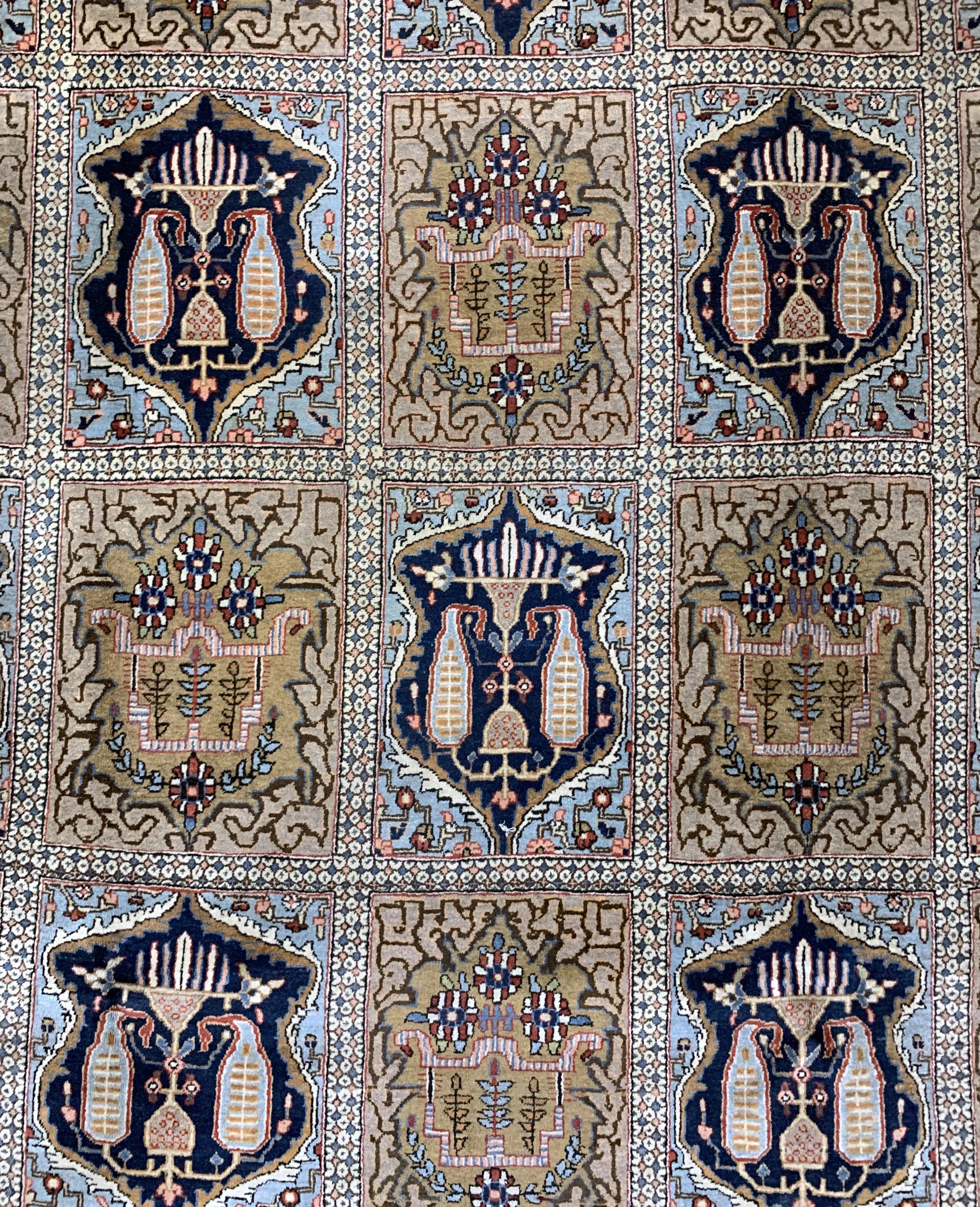 Detail c: Ghom Kork, Persien, Korkwolle auf Baumwolle, ca. 330 x 233 cm, EHZ: 2-3