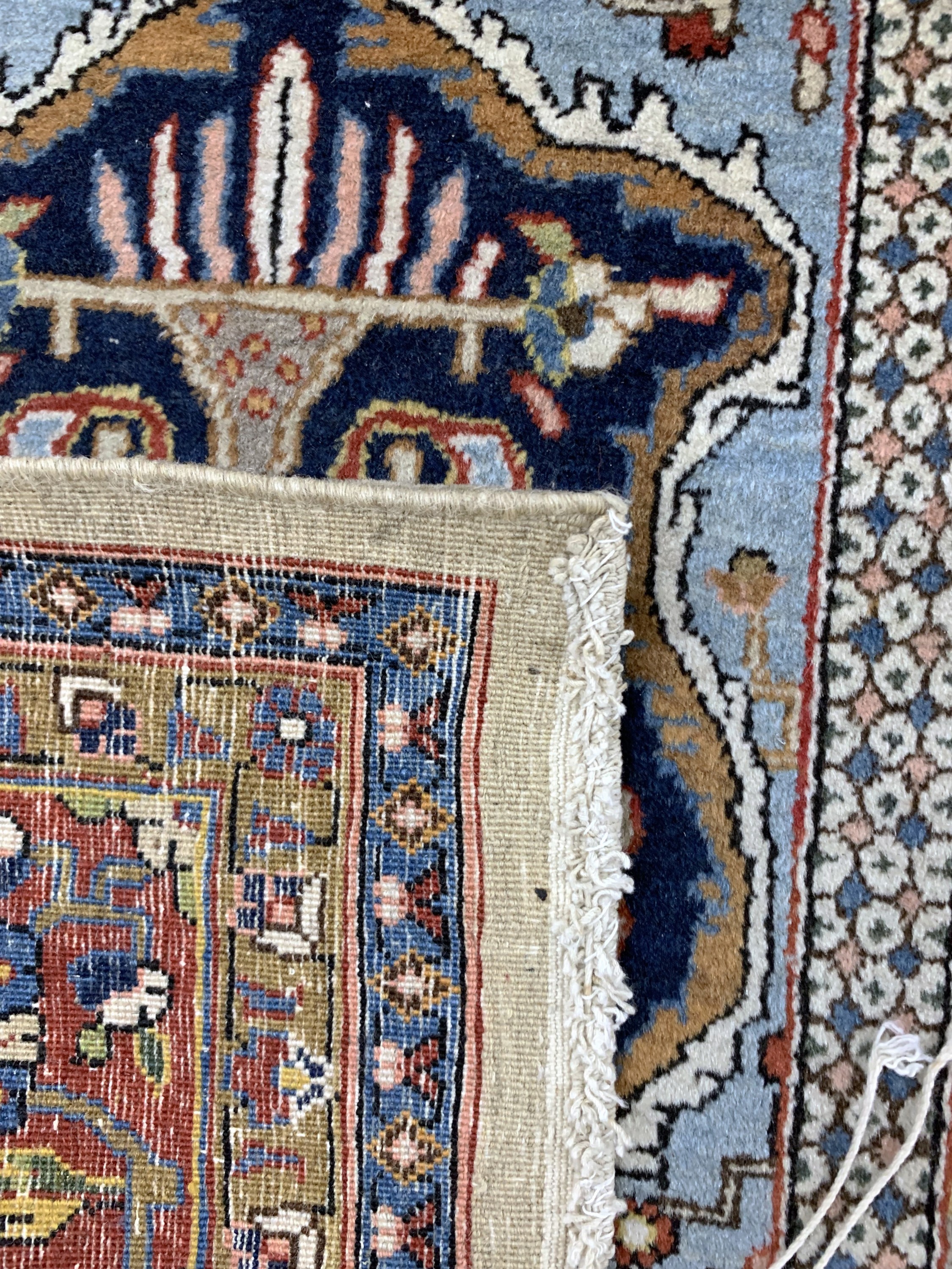 Detail g: Ghom Kork, Persien, Korkwolle auf Baumwolle, ca. 330 x 233 cm, EHZ: 2-3