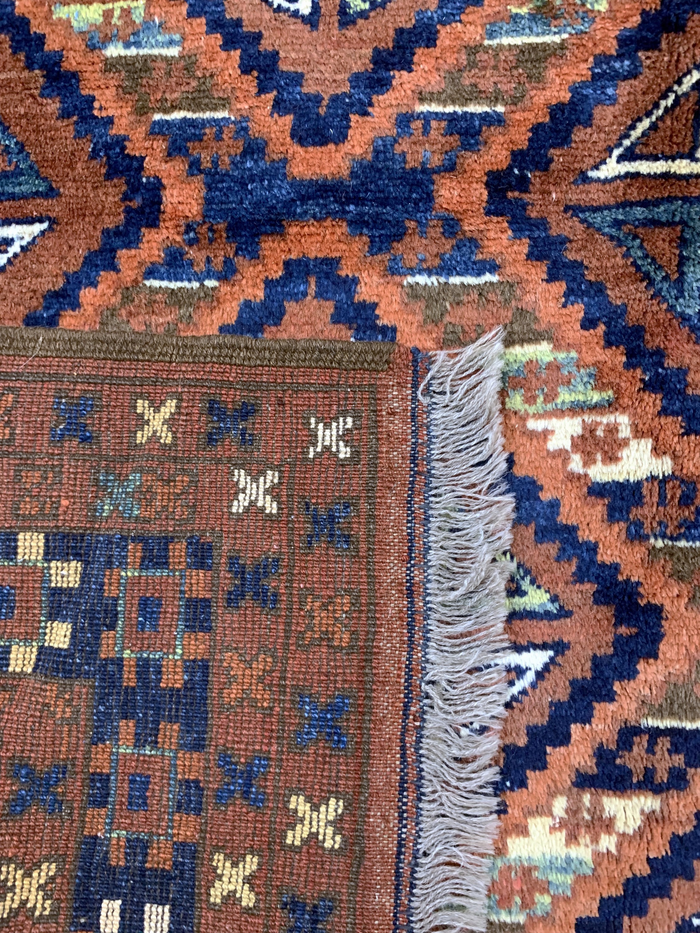 Detail g: Khalmohammadi fein, Afghanistan, Mitte 20.Jhd, Korkwolle auf Wolle, ca. 297 x 205 cm,EHZ: 2