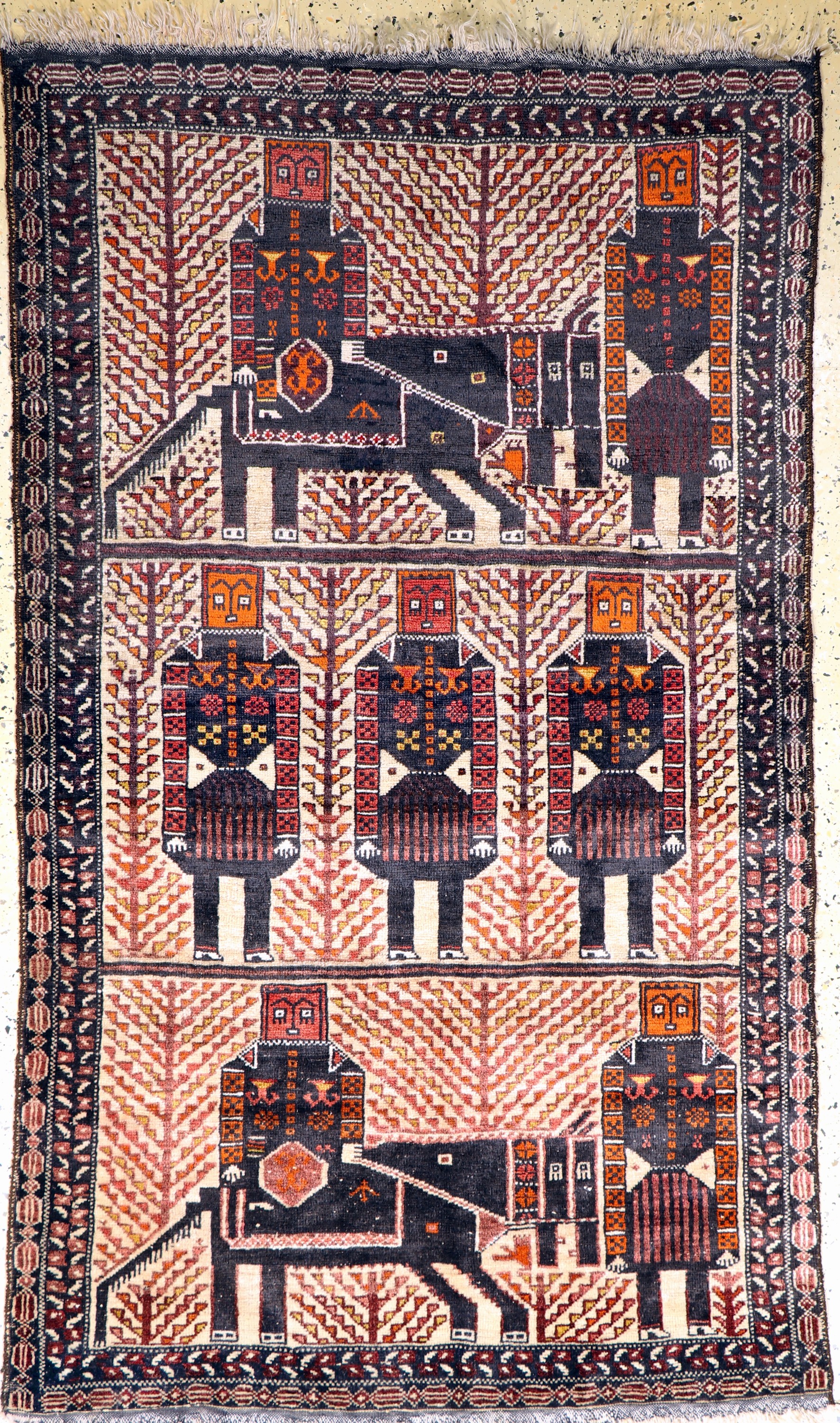Belutsch alt, Afghanistan, Anfang 20.Jhd, Wolle auf Wolle, ca. 195 x 120 cm, EHZ: 2