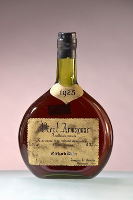 Image 26933157 - 1 Flasche 1925 J. Goudoulin Vieil Armagnac, Gerhard Kühn, ca. 700ml, 40%Vol.