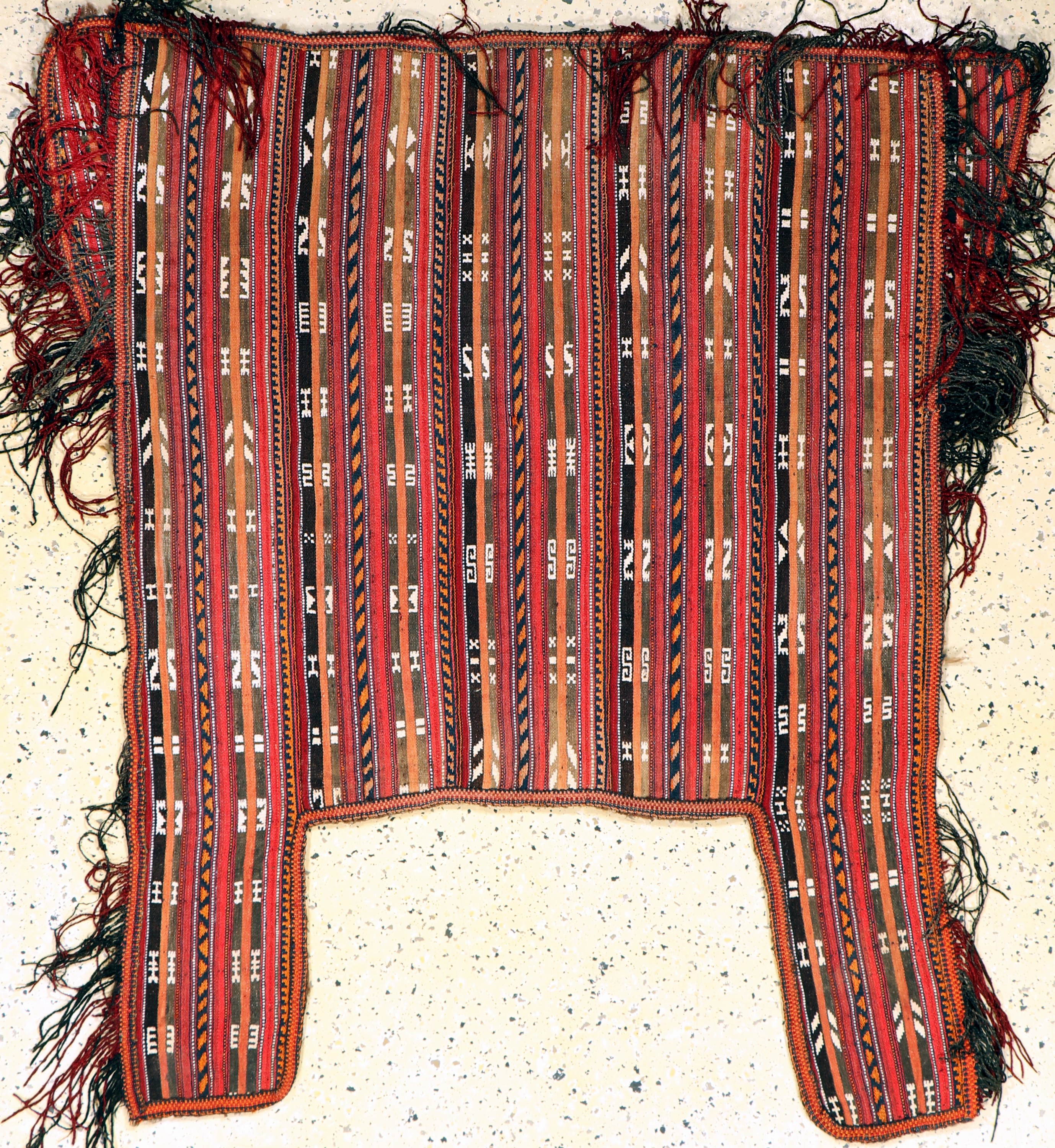 Yomud"Pferde-Decke"antik, Turkmenistan, um 1900, Wolle auf Wolle, ca. 135 x 125 cm, EHZ: 2-3