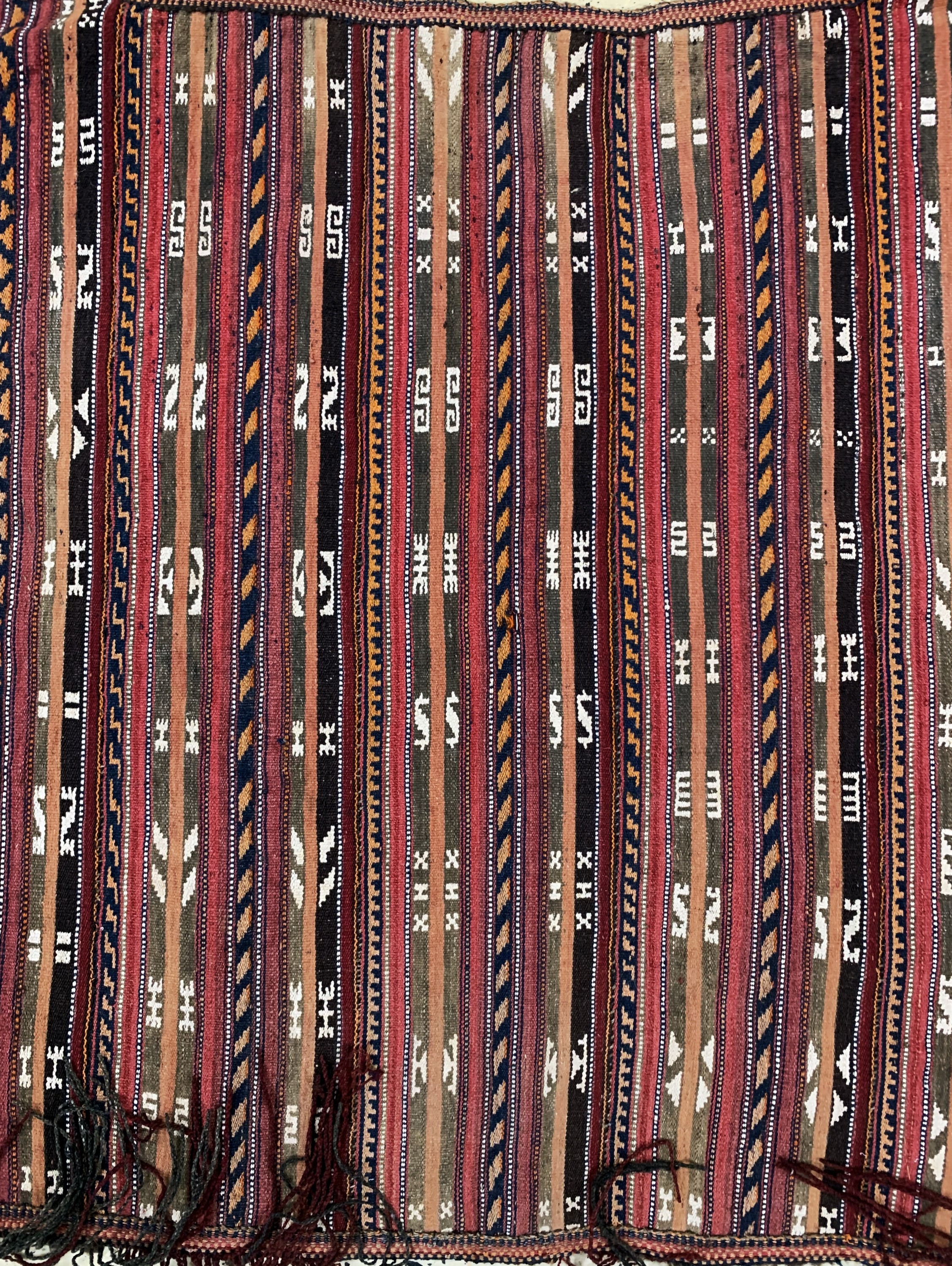 Detail c: Yomud"Pferde-Decke"antik, Turkmenistan, um 1900, Wolle auf Wolle, ca. 135 x 125 cm, EHZ: 2-3