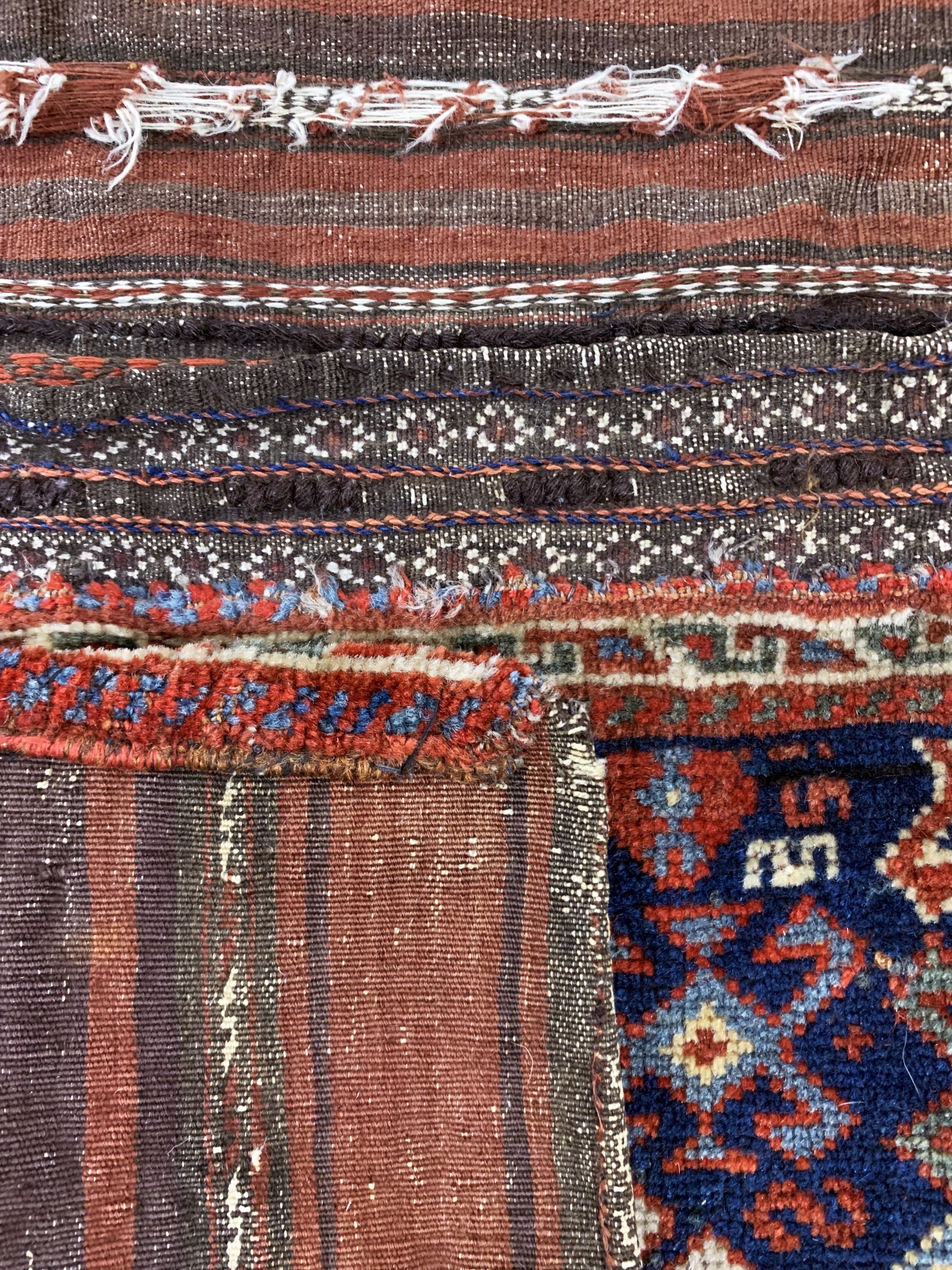 Detail f: Afschar & Ghaschgai Tasche, Persien, um 1900, Wolle auf Wolle, ca. 140 x 65 cm & ca. 125 x 60 cm, EHZ: 2-3