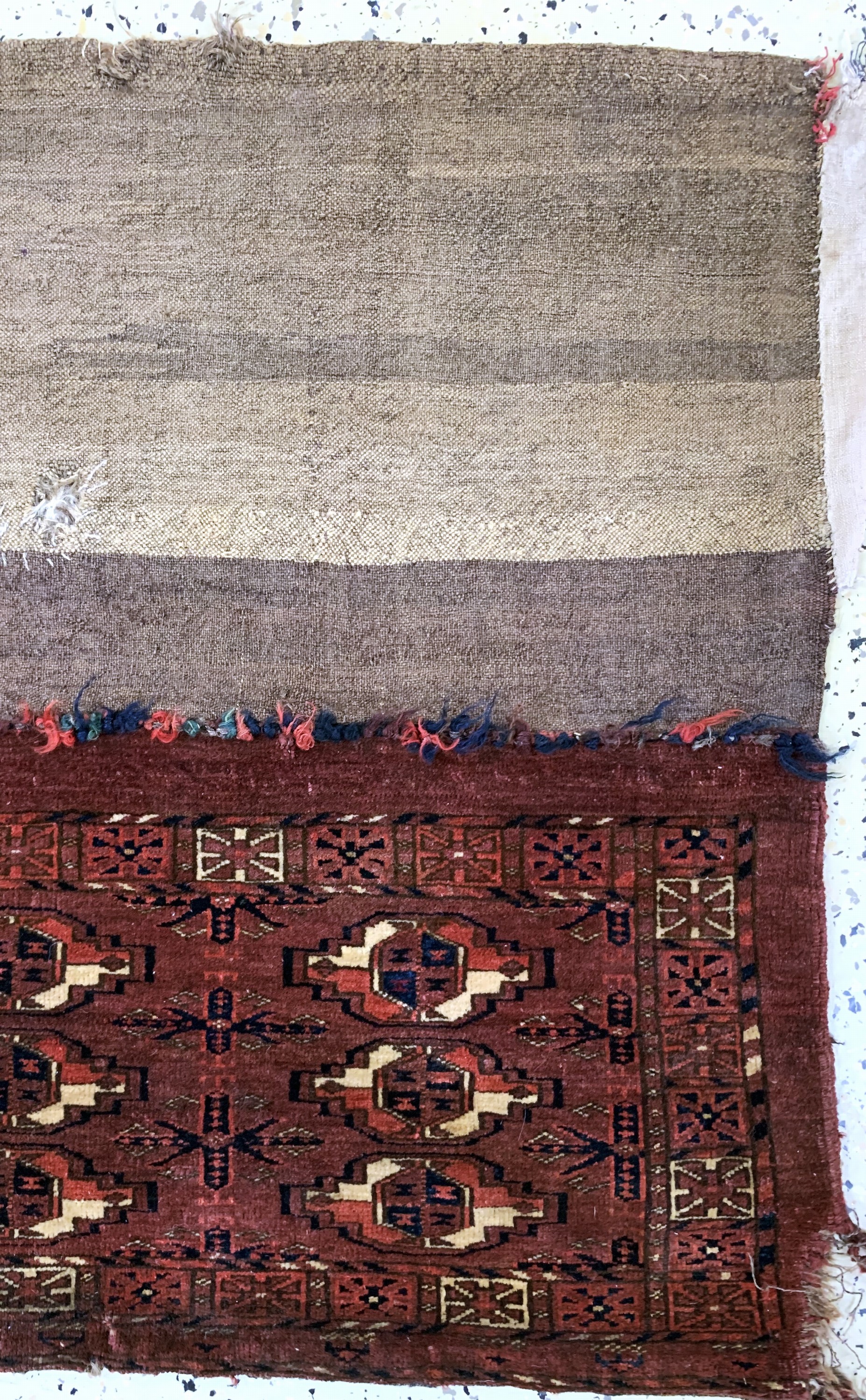 Detail a: Ersari Tschowal antik, Turkmenistan, 19.Jhd, Wolle auf Wolle, ca. 95 x 40 cm, EHZ: 4