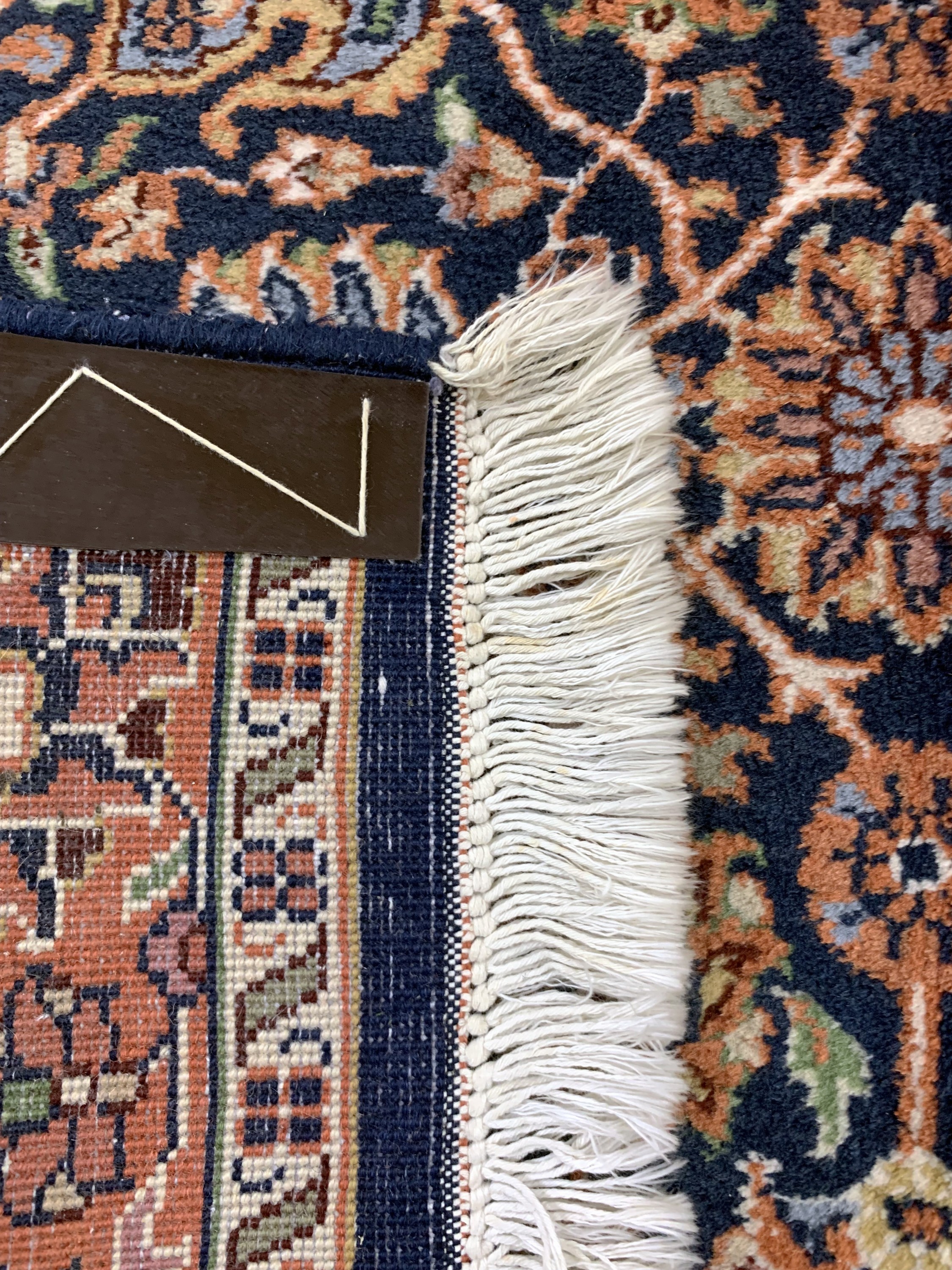 Detail f: Sarogh fein, Indien, Korkwolle auf Baumwolle, ca. 370 x 130 cm, EHZ: 2