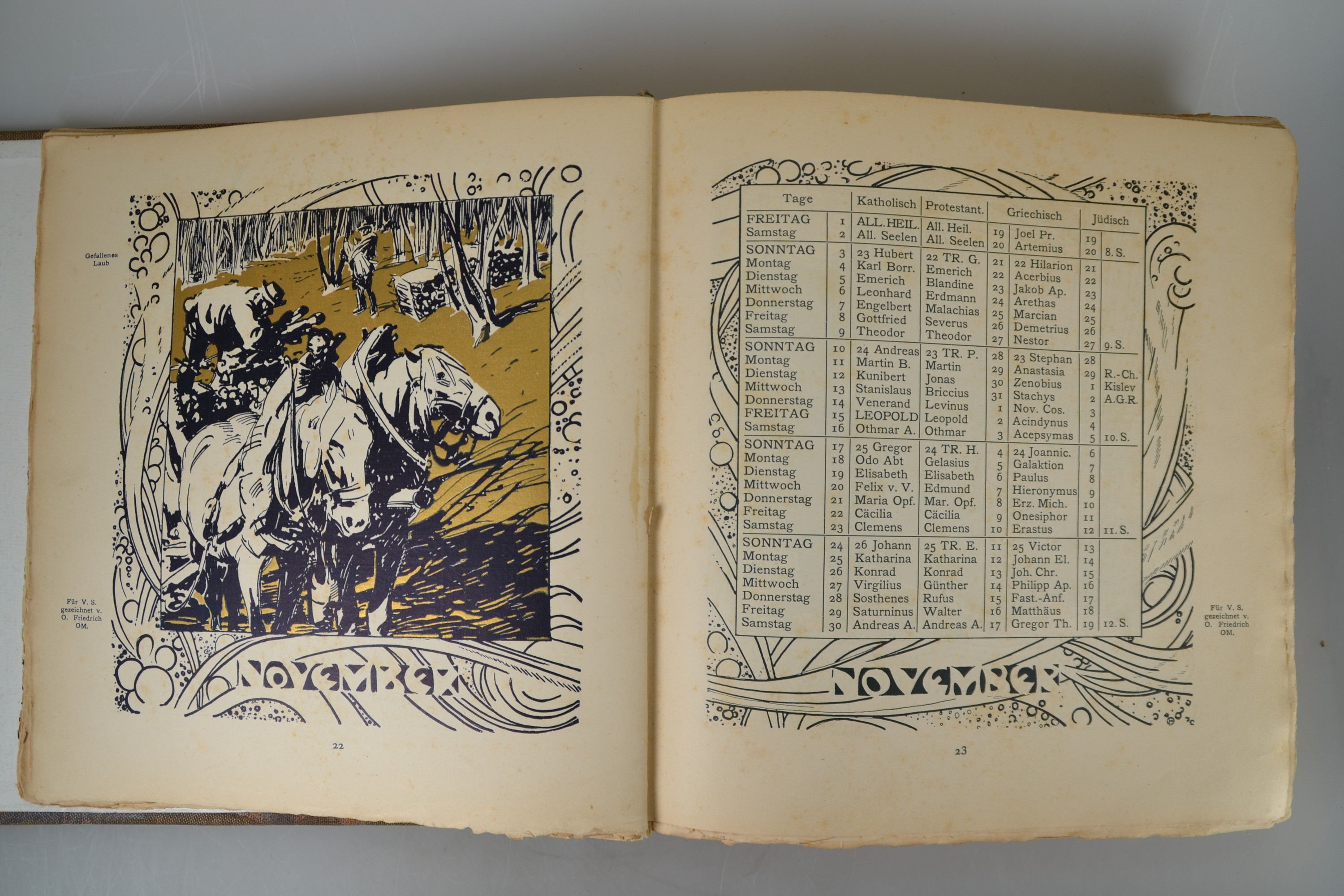 Detail n: Ver Sacrum "Mittheilungen der Vereinigung Bildender Künstler Österreichs", III. Jahr 1900, mit originalem Textileinband von Koloman ...