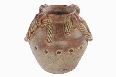 Image 26934868 - Vorratsgefäß, Terracotta, rot u. ockerfarben changierend koloriert, ...
