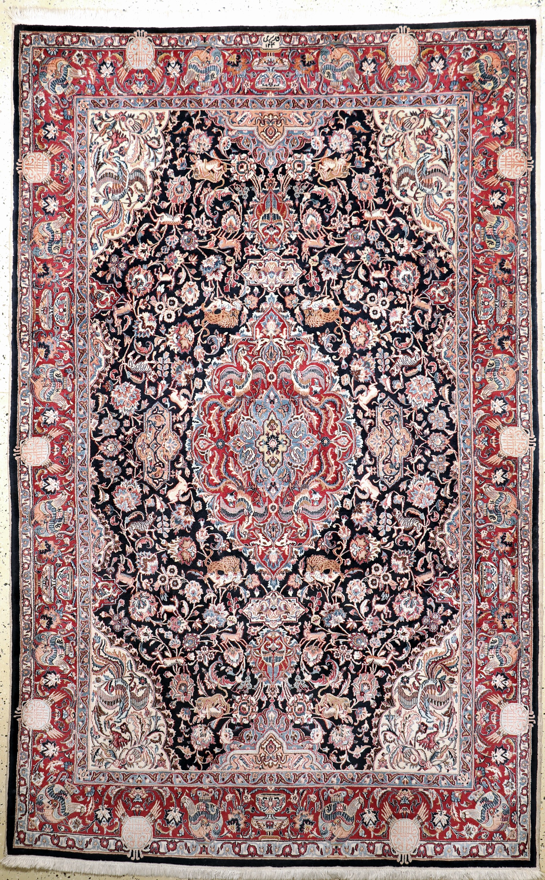 Mesched fein sign.(Ghadiri), Persien, Mitte20.Jhd., Korkwolle, ca. 290 x 190 cm, EHZ: 2