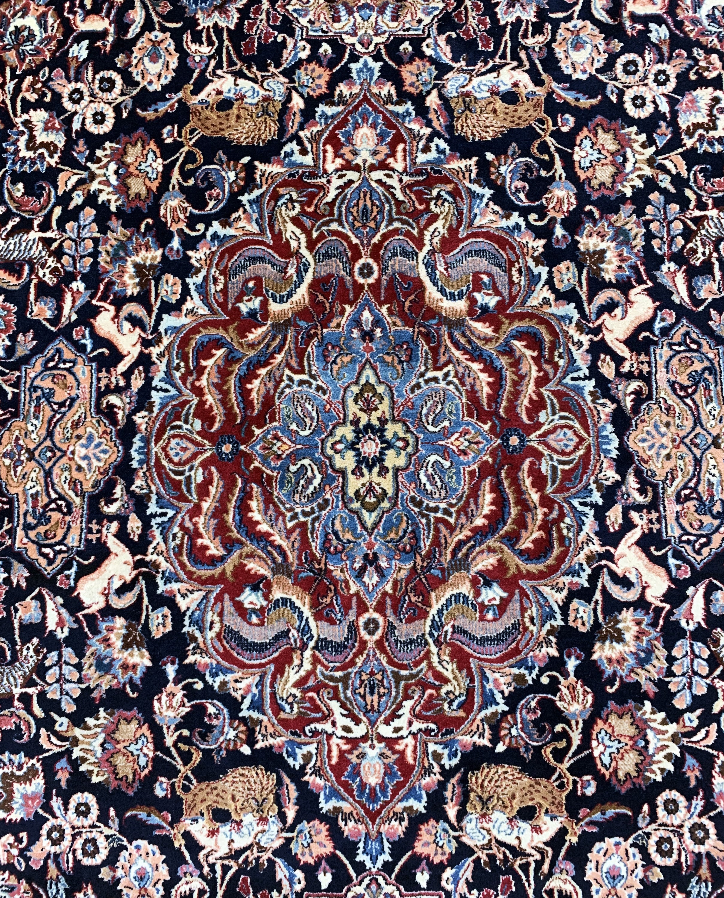 Detail c: Mesched fein sign.(Ghadiri), Persien, Mitte20.Jhd., Korkwolle, ca. 290 x 190 cm, EHZ: 2