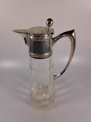 26935086g - Paar Karaffen mit Silbermonturen, Österreich/Ungarn, um 1900, 800er Silber, ...