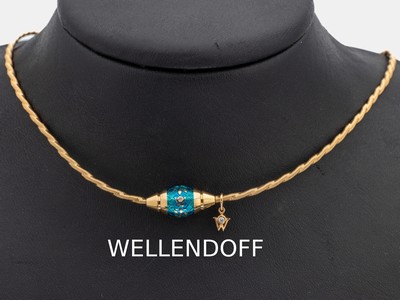 Image 26935173 - 18 kt Gold WELLENDORFF Brillant-Collier "Sonnenglanz Magie", GG 750/000, ...