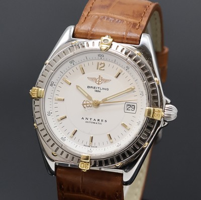 26935376a - BREITLING Antares Herrenarmbanduhr in Stahl/Gold Referenz B10048, Automatik, Boden u. ...