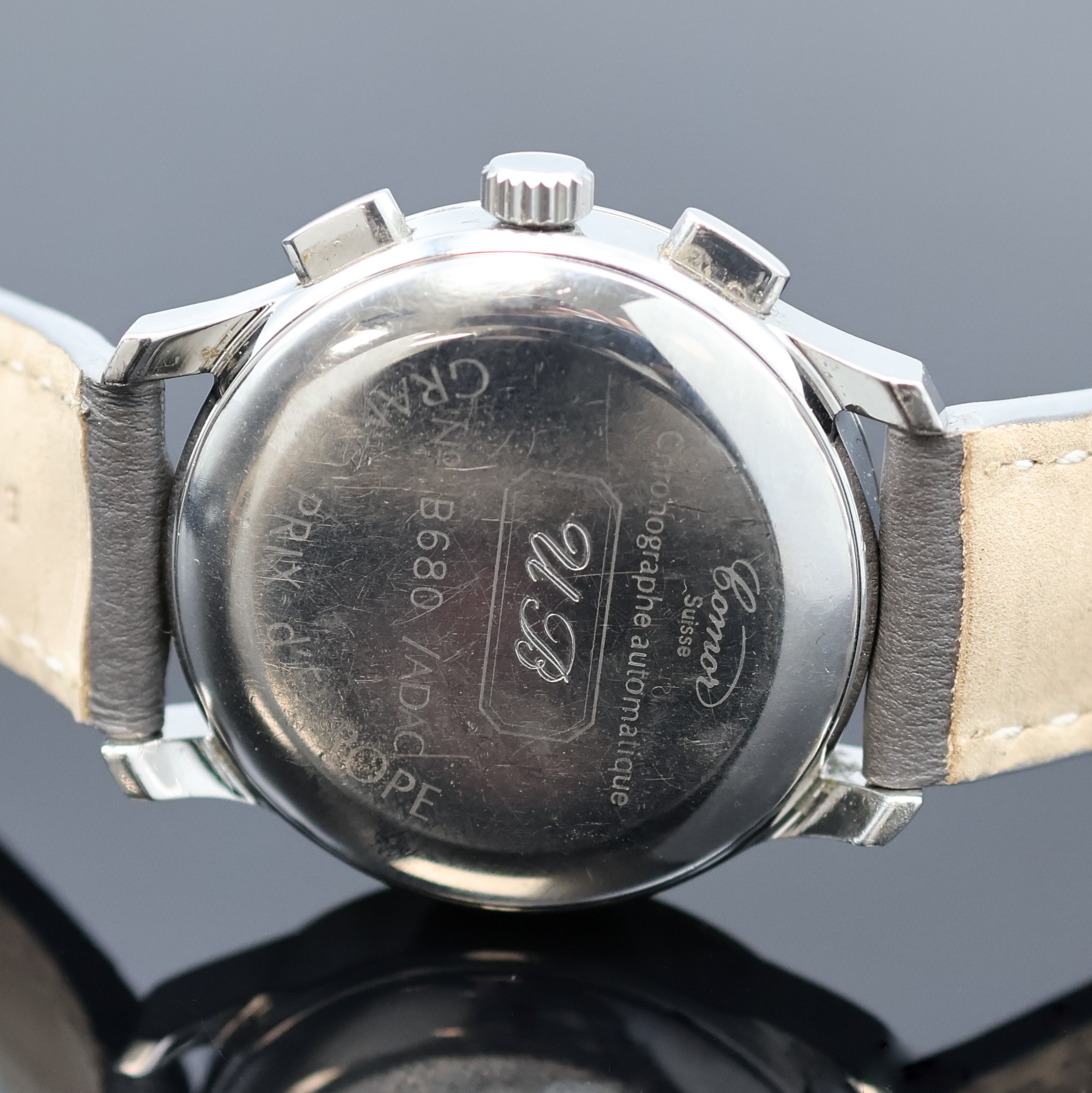 Detail c: COMOR Grand Prix d'Europe Herrenchronograph in Stahl Schweiz um 1995, Automatik, angefertigt anlässlich des Formel 1 Rennens "Grande Prix ...