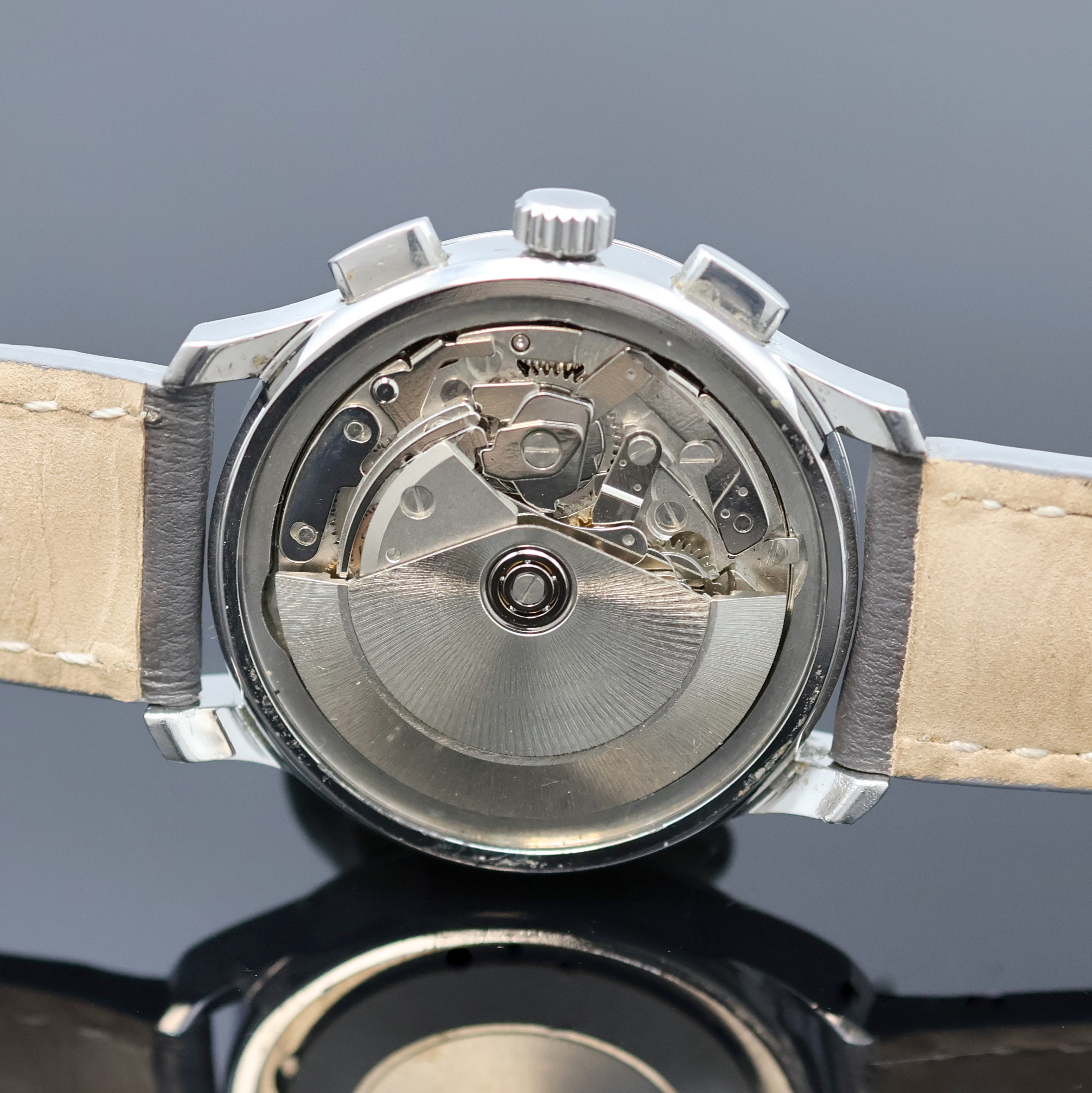 Detail d: COMOR Grand Prix d'Europe Herrenchronograph in Stahl Schweiz um 1995, Automatik, angefertigt anlässlich des Formel 1 Rennens "Grande Prix ...