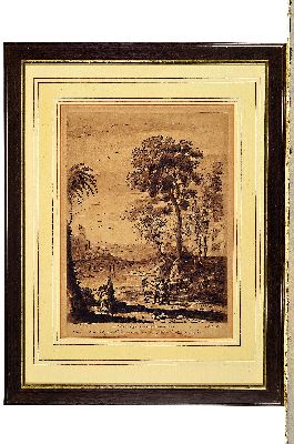 26935516l - Richard Erlom, 1743-1822, zwei Aquatinta- Radierungen nach Claude Lorrain (1600-1682), ...