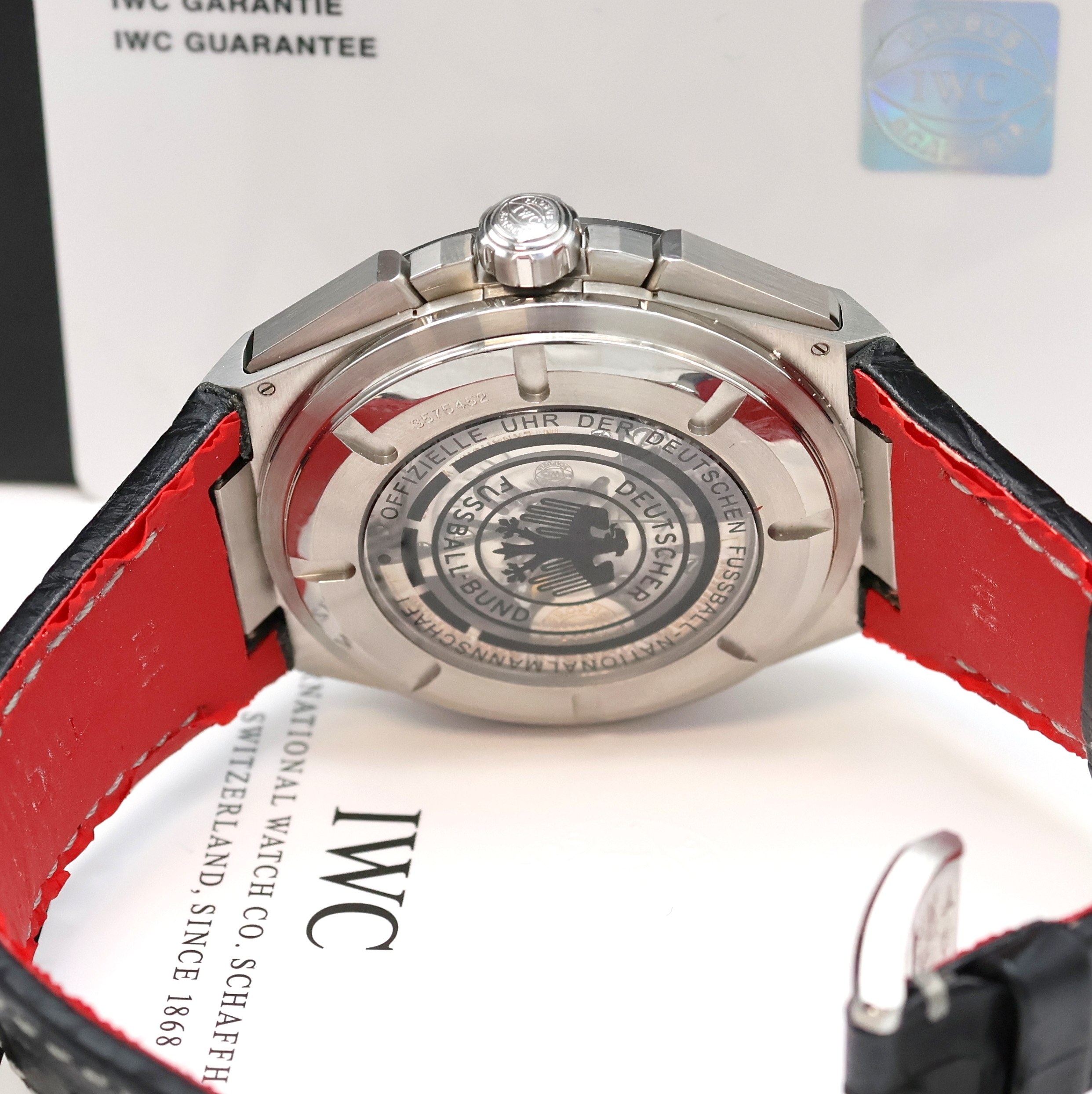 Detail d: IWC Big Ingenieur auf 250 Stück limitierter Armbandchronograph DFB in Stahl mit Flyback Referenz IW378404, Schweiz um 2010, Automatik, beids. verg. ...