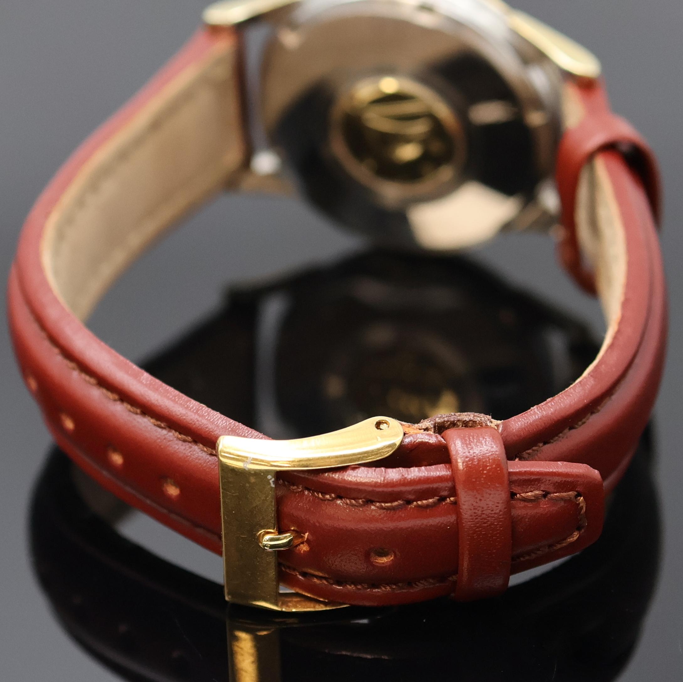Detail b: OMEGA Constellation Herrenarmbanduhr in Stahl/Gold Referenz 14393, Schweiz um 1962, Automatik, verschr. Boden m. Sternwarten- Plakette in Gold, silb. ...