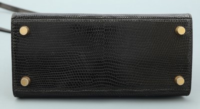 26936265d - HERMES Mini Kelly 20, "Salvator Lizard Salier", Eidechse, shiny black, von ...