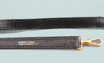 26936265e - HERMES Mini Kelly 20, "Salvator Lizard Salier", Eidechse, shiny black, von ...
