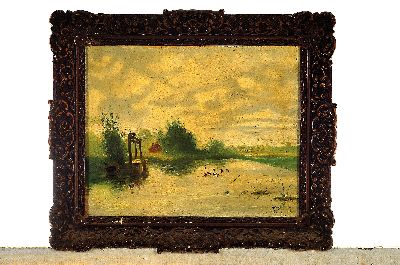 26936316k - Garbriel, in der Art der Schule von Barbizon, Ausgehendes 19. Jh., sommerliche ...