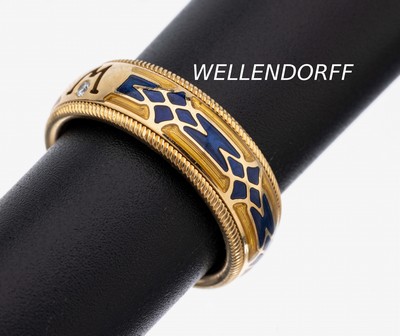 Image 26936352 - 18 kt Gold WELLENDORFF Ring, GG 750/000, Modell Baroness, mittlere Ringschiene mit ...