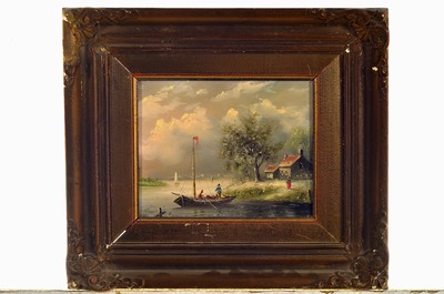 26936370a - H. Vos, niederländischer Maler, frühes 20. Jh., zwei Arbeiten in Öl auf ...