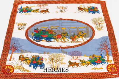Image 26936374 - HERMES Seidencarree, 100% Seide, The Bull &Mouth Regents Circus Piccadilly, Grund ...