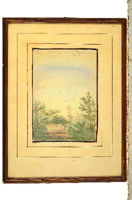 26936774k - Unbekannter Künstler, datiert 1821, Die alte Münz bei Annweiler, Aquarell ...