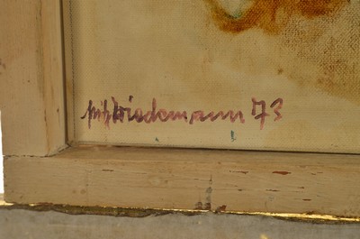 26936829b - Fritz Wiedemann, 1920-1987 Landau, 2 Arbeiten: 1x surrealistische Komposition mit ...