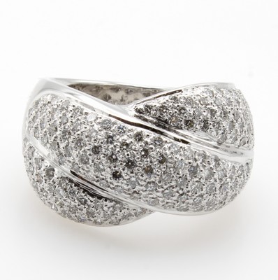 Image Ring mit Brillanten, WG 750/000, Brill. zus.ca. 1.66 ct feines Weiß/vs, anged. ...