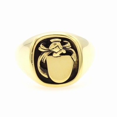 Image 26936912 - Wappenring, GG 585/000, RW ca. 62 Schätzpreis: 4200, - EUR