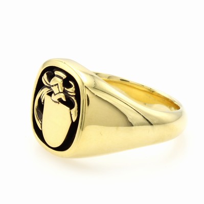 26936912a - Wappenring, GG 585/000, RW ca. 62 Schätzpreis: 4200, - EUR