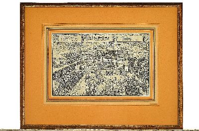 26936986m - Vier Kupferstiche zu Heidelberg, 18. Jh., a. Stadt Heidelberg mit Belagerung von 3 ...