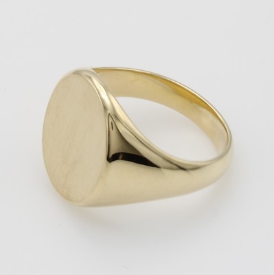 26937018a - Herrenring, GG 585/000, z.T. matt., RW ca. 63 Schätzpreis: 4100, - EUR