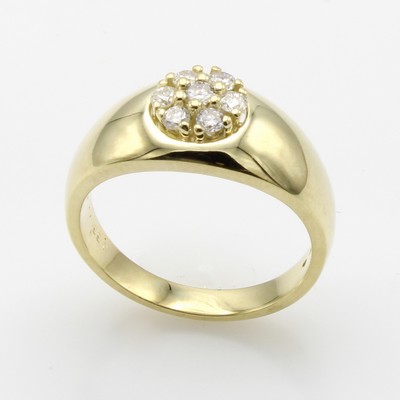 Image 26937027 - Ring mit Brillanten, GG 585/000, Brill. zus.ca. 0.33 ct Weiß/p1, RW ca. 55 ...