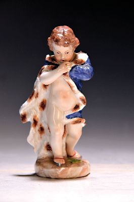 Image 26937040 - Porzellanfigur, nach Frankenthaler, Vorbild, 19. Jh., Allegorie auf den Winter, Marke ...