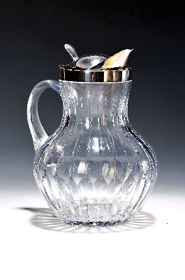 Image 26937052 - Deckelkrug mit Silbermontur, deutsch, wohl 60er Jahre, Sterlingsilbermontur ...