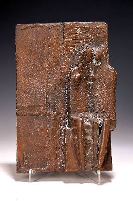 Image 26937059 - Manfred Kieselbach, 1935-2018, Paar, Bronzerelief, rechts unten monogr., ca. 22.5x15cm