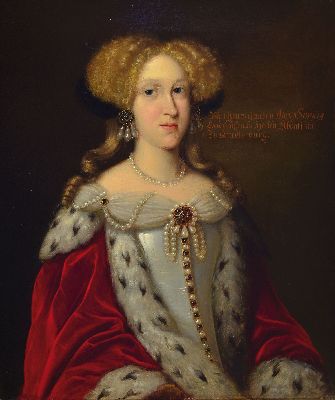 Image 26937099 - Unbekannter Barockmaler, 17./18. Jh., Porträt der Prinzessin Anna Sophia, Tochter ...