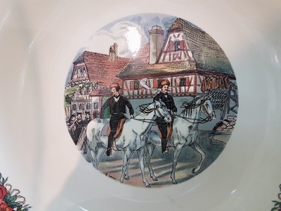 26937177g - Umfangreiches Kaffee- und Speiseservice Sarreguemines, "Obernai", 2. ...