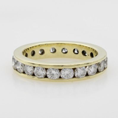 Image Memoryring mit Brillanten, GG 585/000, rundum bes. m. Brill. zus. ca. 2.10 ct feines ...