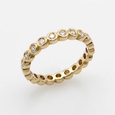 Image Memoryring mit Brillanten, GG 585/000, 21 Brill. in Zargenfassungen zus. ca. 0.50 ct ...