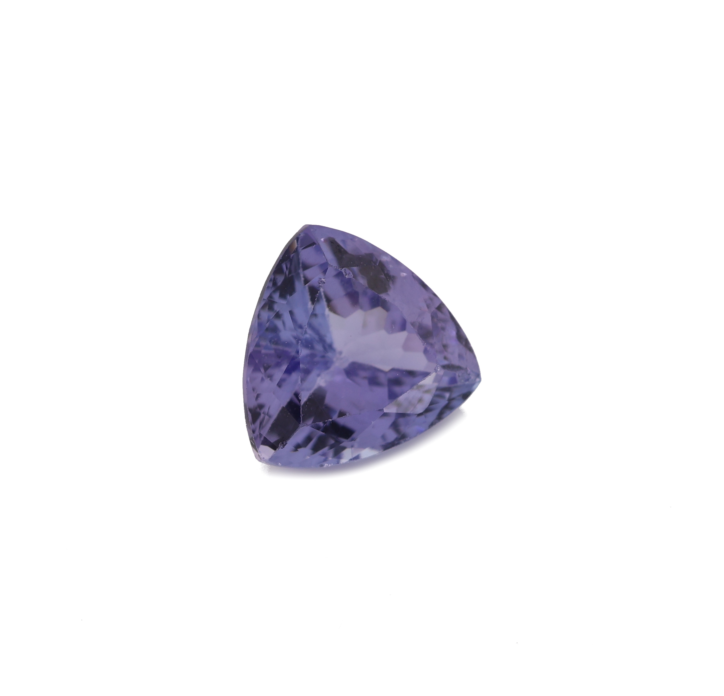 Detail a: Loser Tansanit, ca. 2.58 ct, facett. Triangel