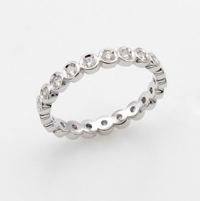 Image Memoryring mit Brillanten, WG 585/000, 21 Brill. in Zargenfassungen zus. ca. 0.50 ct ...